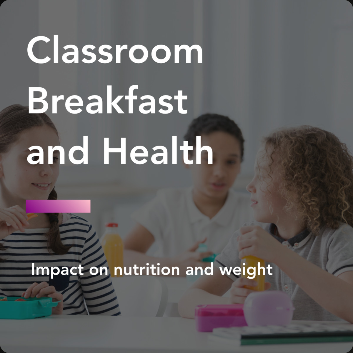 3 Charts Impact Of Classroom Breakfast On Health