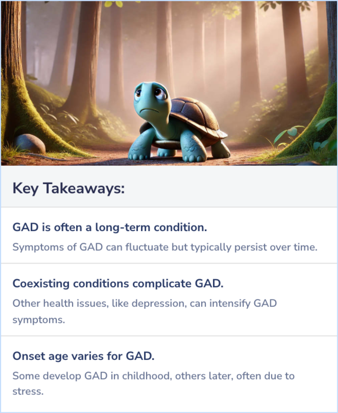 Key Takeaways for Is GAD a lifelong condition?