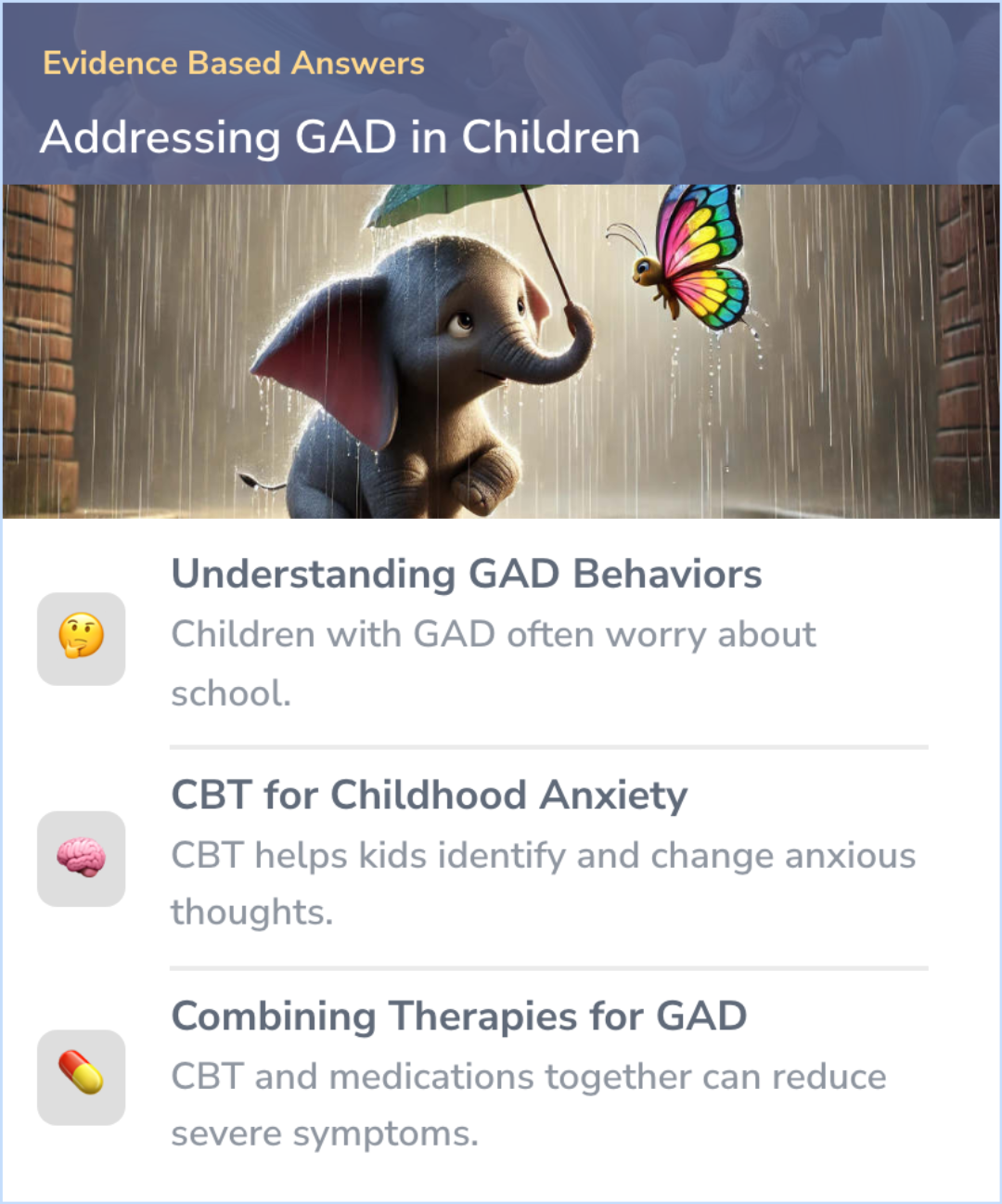 What Are the Best Treatments for Childhood GAD? | Guideline Summary